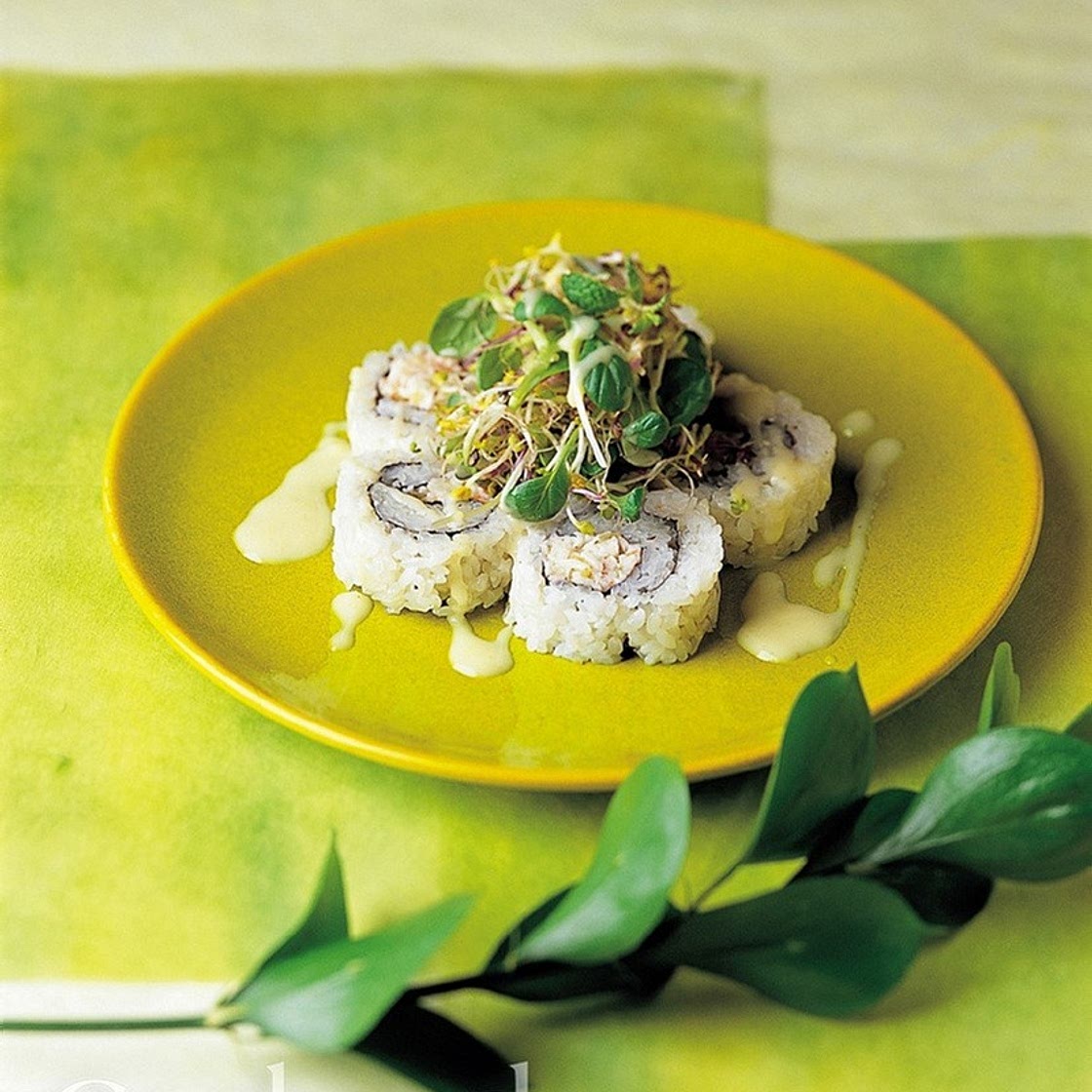 새싹채소로 만든 샐러드 김밥 만드는 법