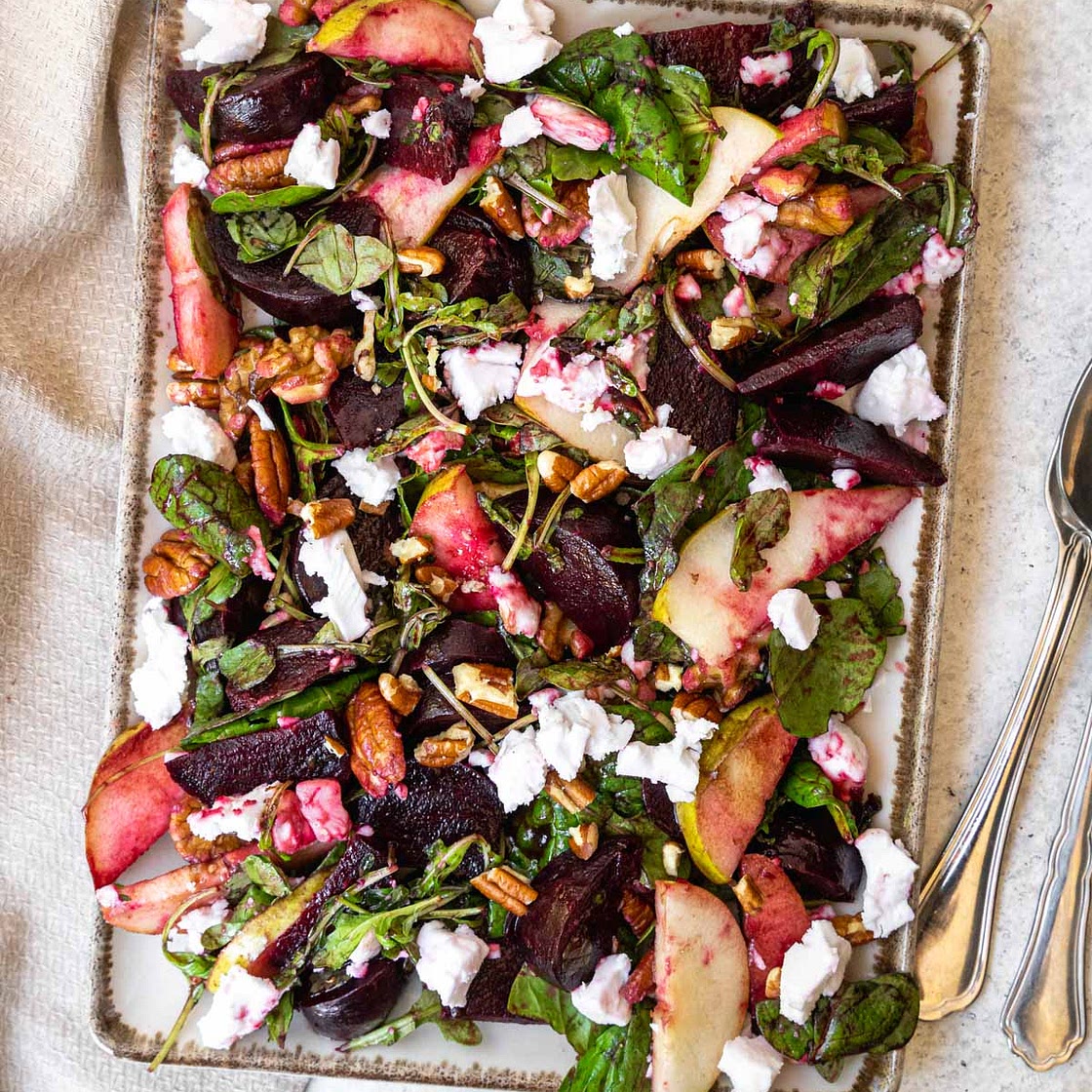 Beetroot Salad with Vegan Feta