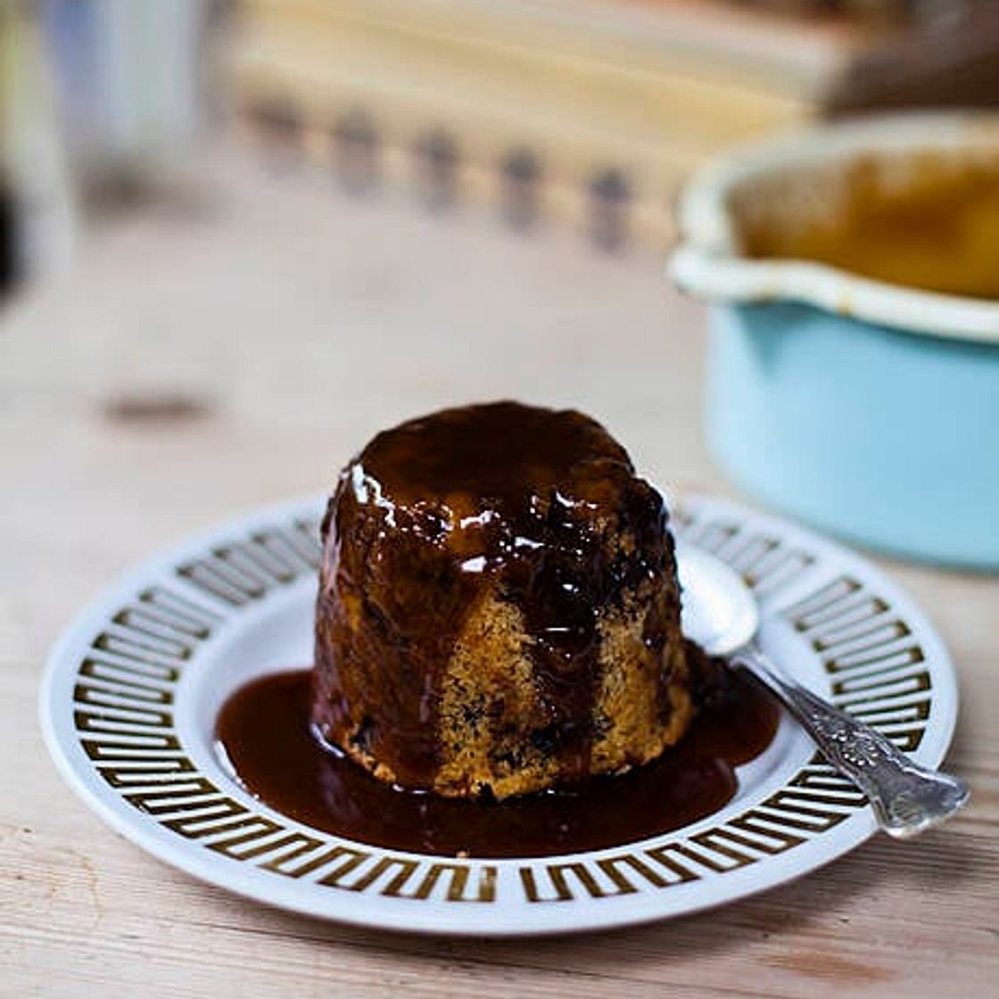 Butterscotch Pudding with Salted Caramel Sauce