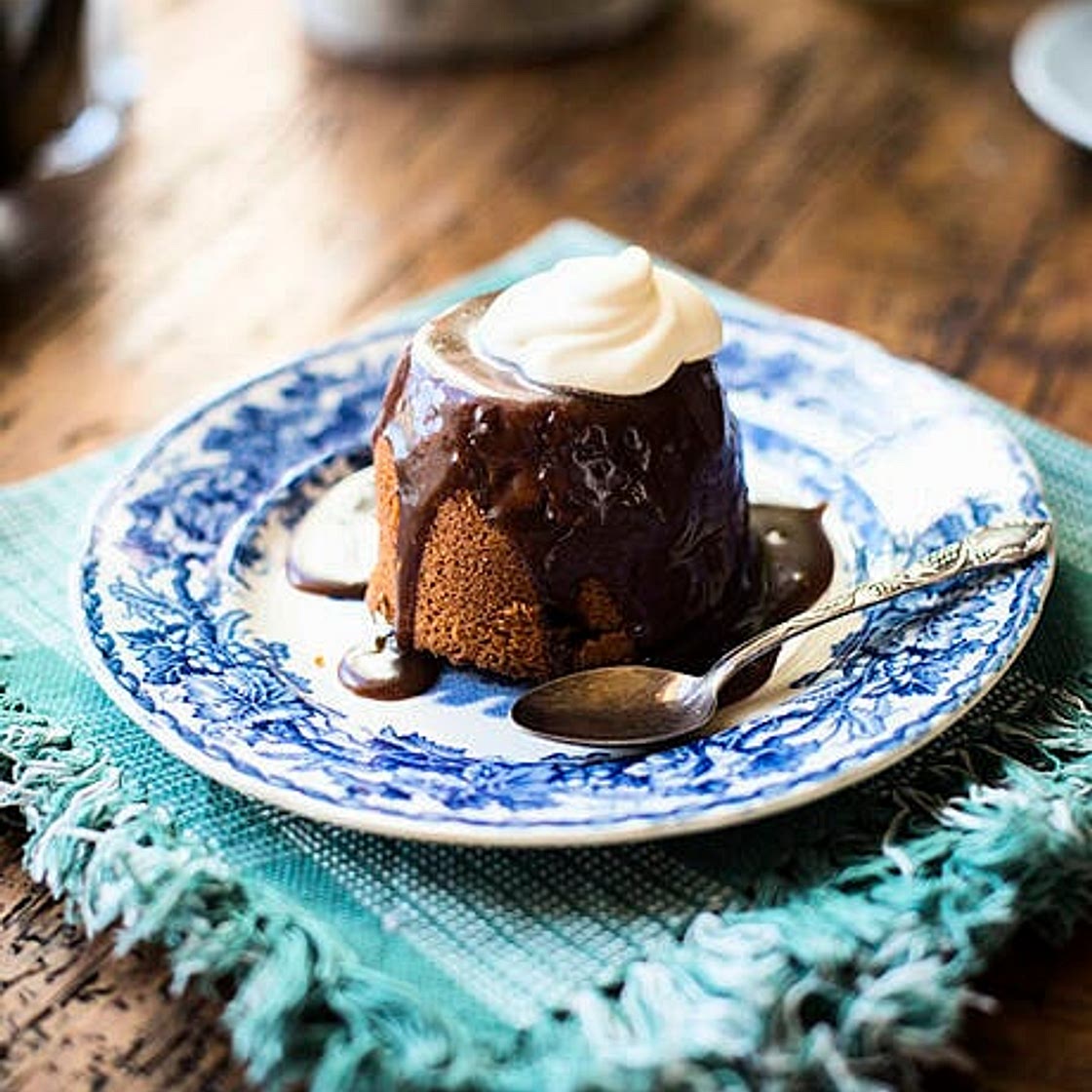 Butterscotch Pudding with Salted Caramel Sauce