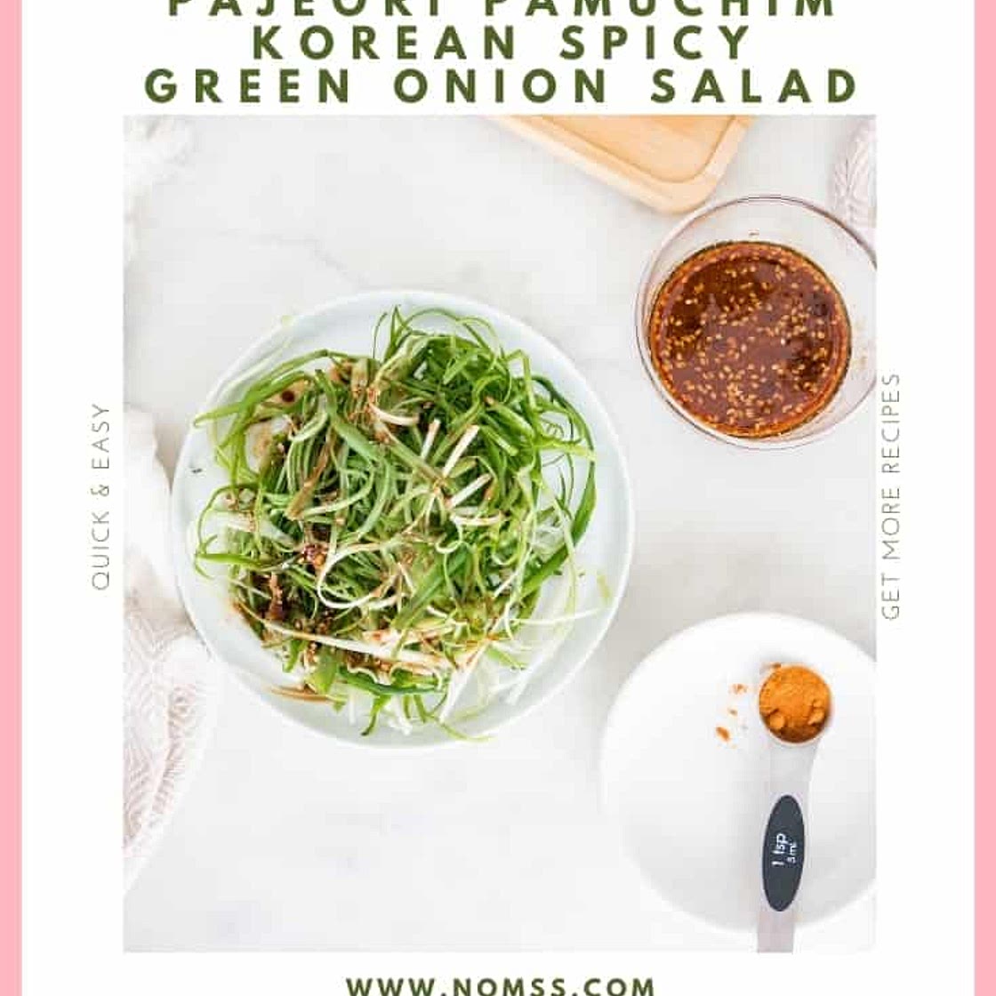 Pajeori Korean Spicy Seasoned Green Onion Salad | Pamuchim 파절이 파무침