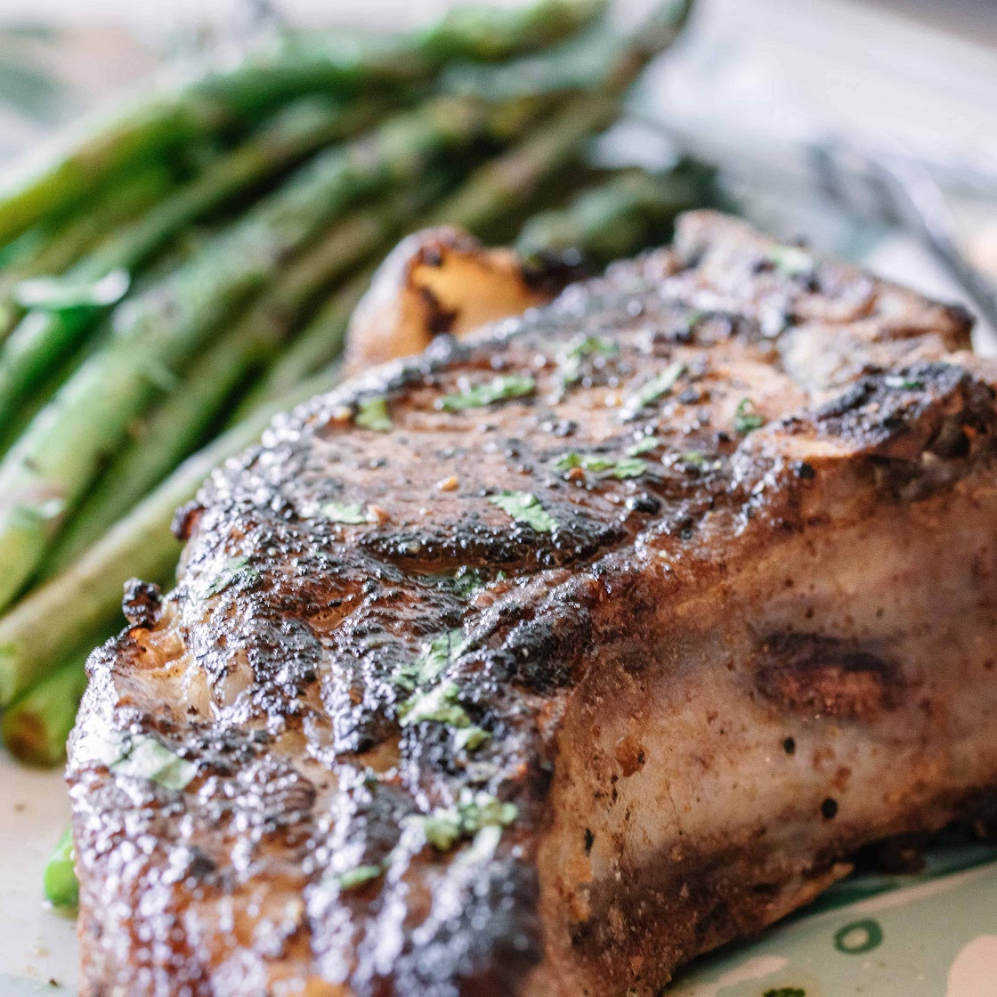 Dry brined pork chops