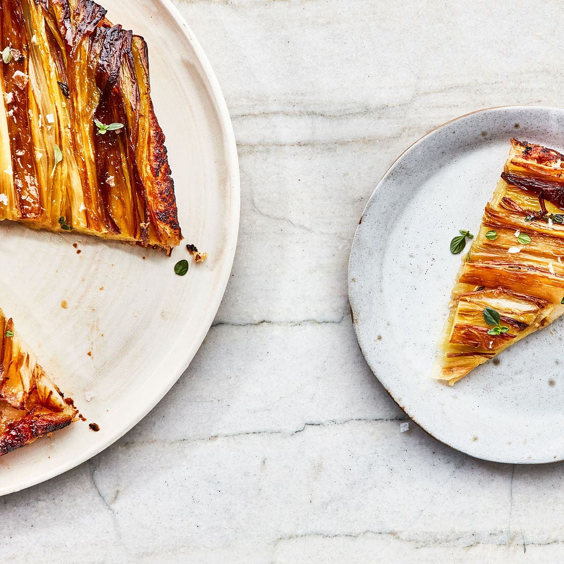 Upside-Down Caramelized Leek Tart