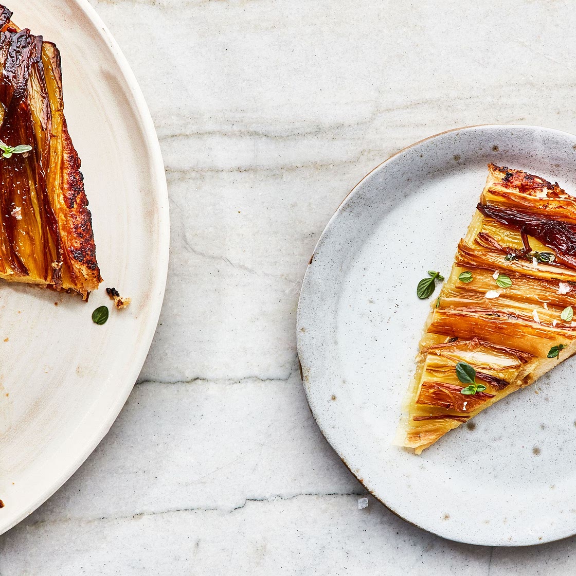 Upside-Down Caramelized Leek Tart