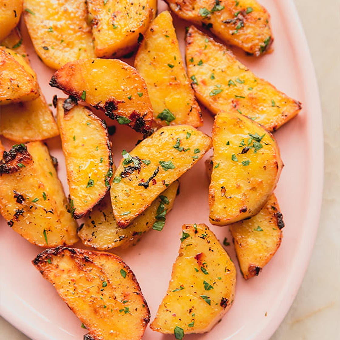 Greek Lemon Sweet Potatoes