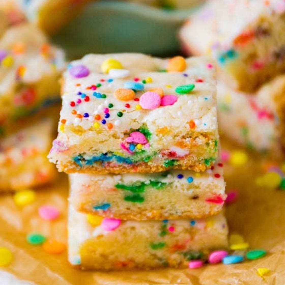 Cake Batter Blondies