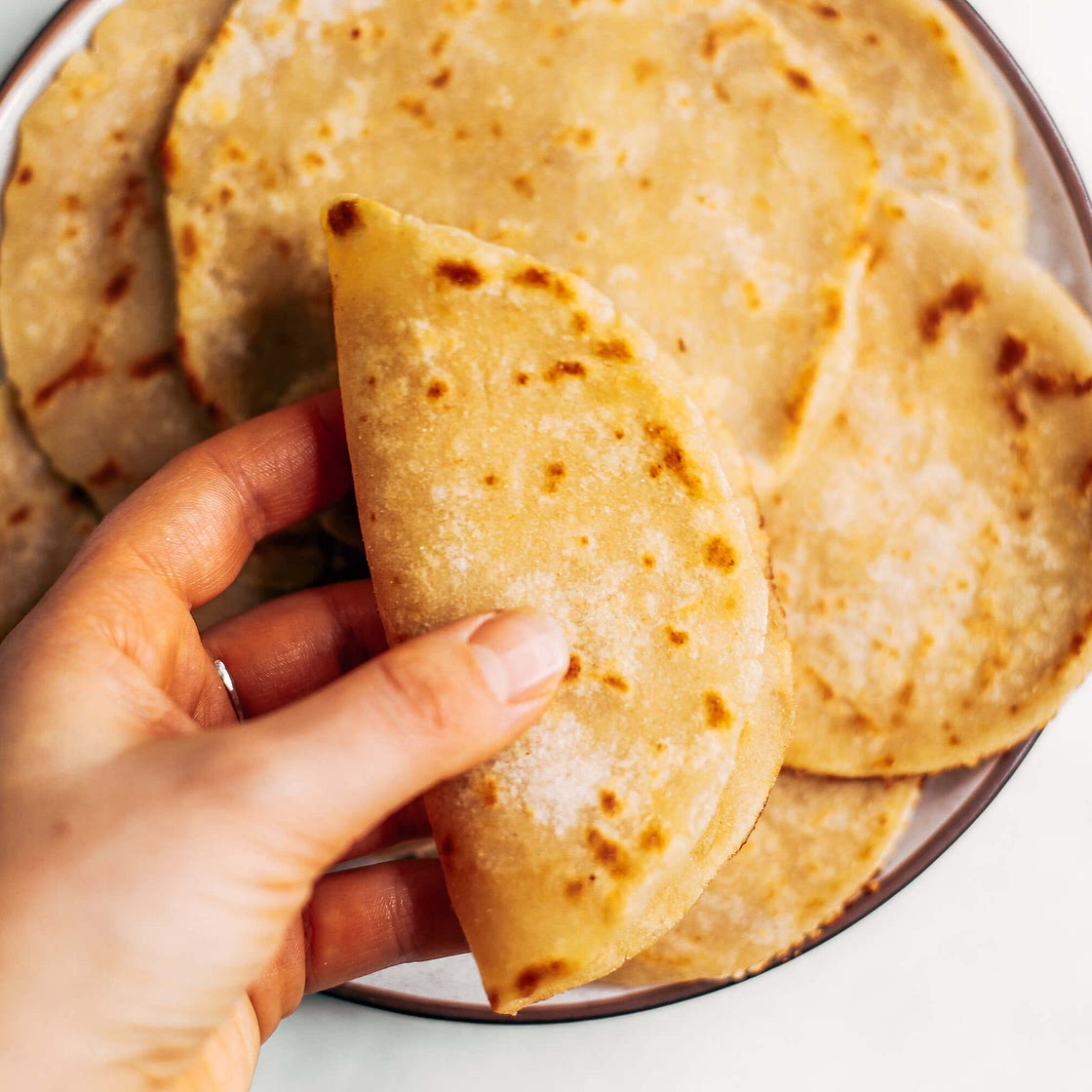 Two Ingredient Paleo Cauliflower Tortillas