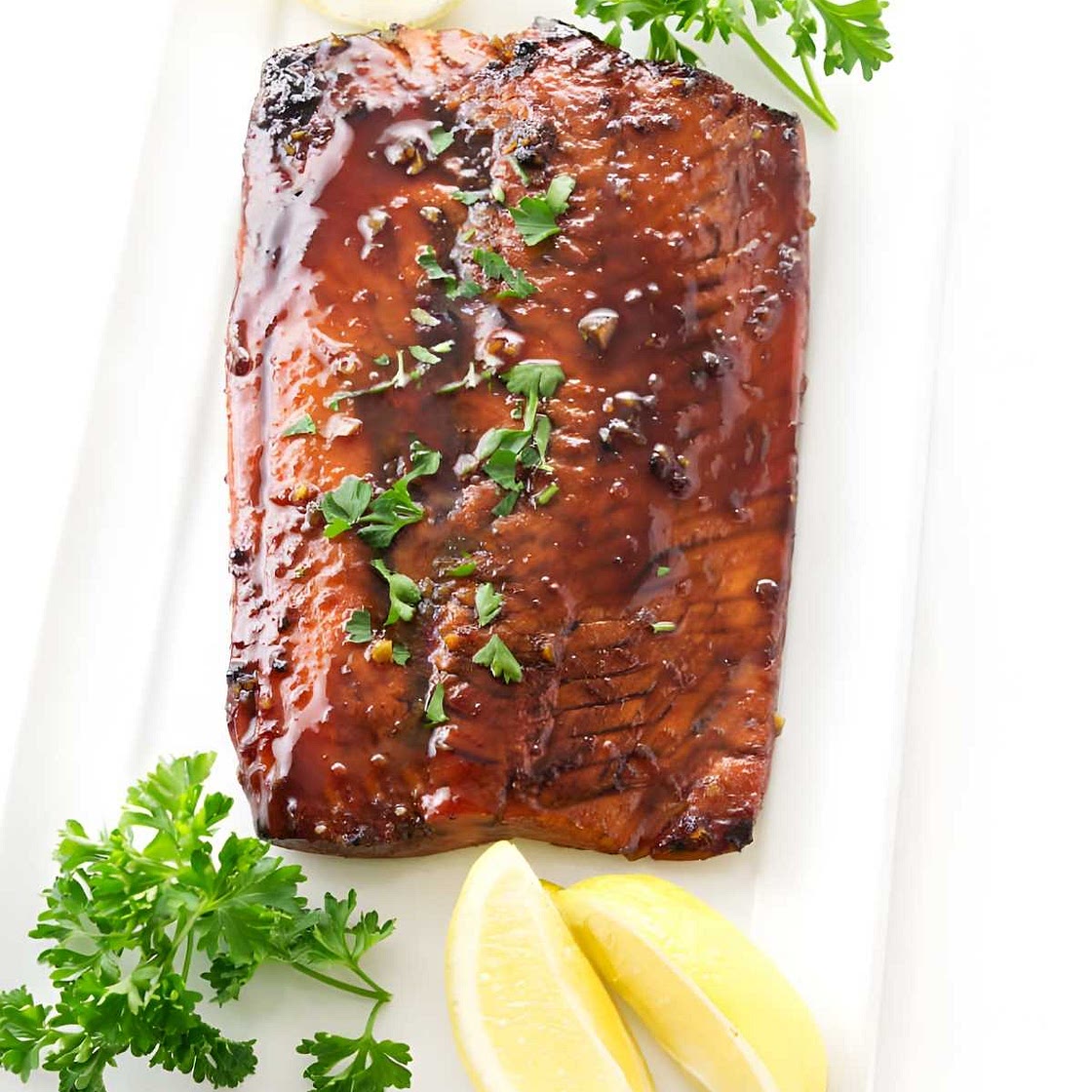 Bourbon-Glazed Salmon Fillet