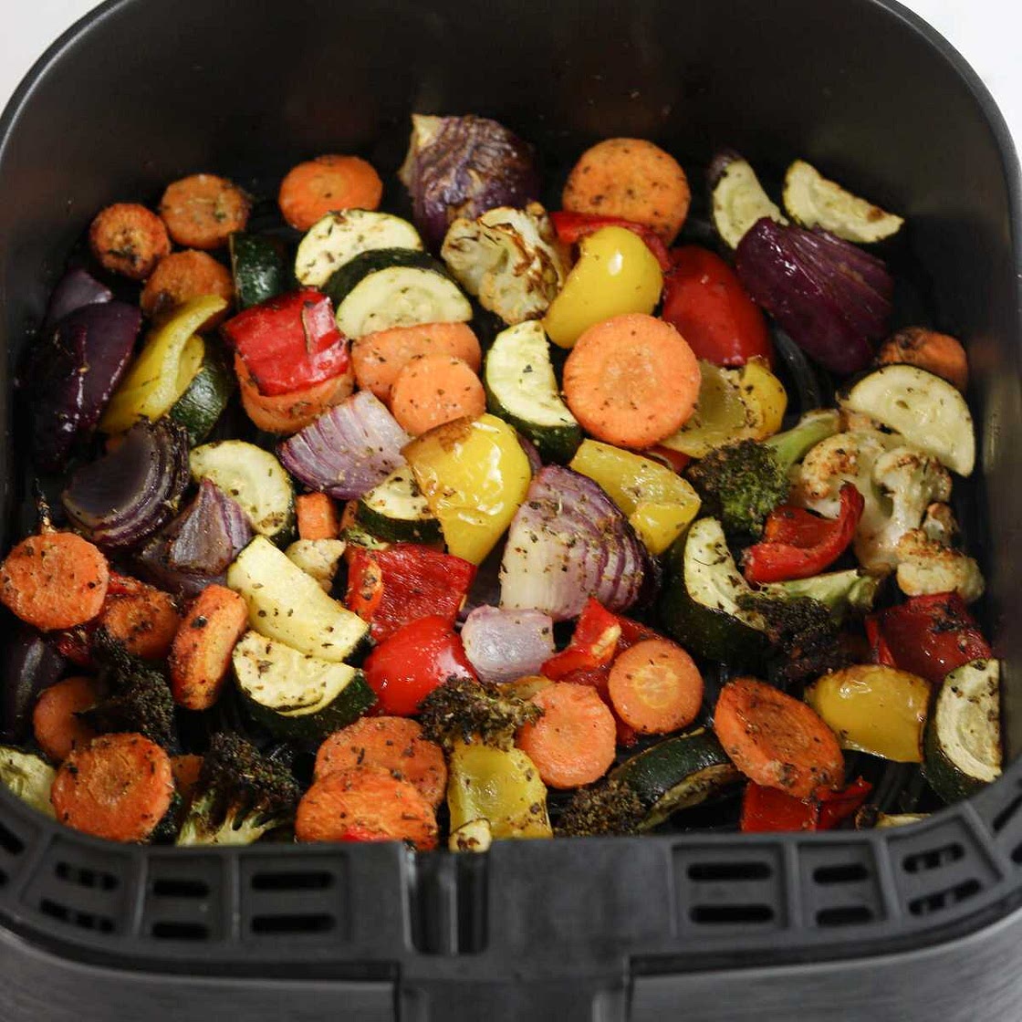 Air Fryer Roasted Veggies (Easy Recipe)