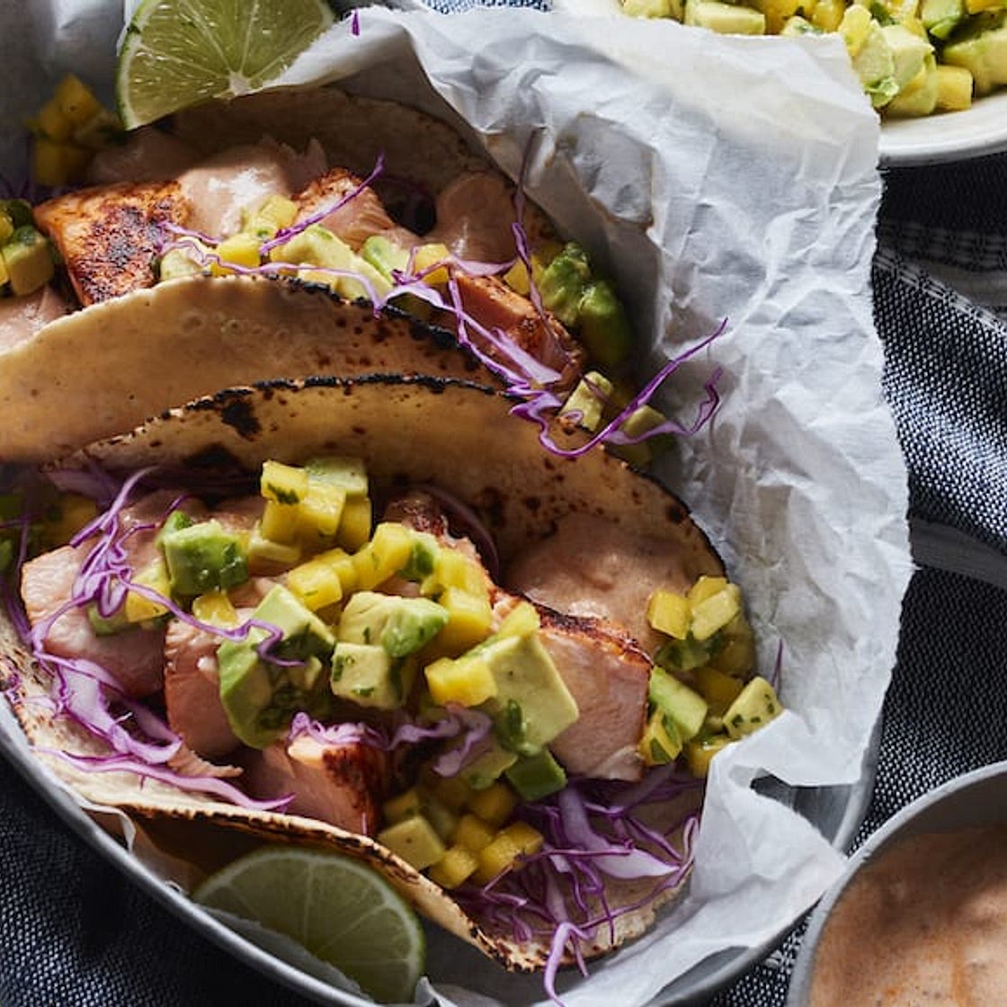 Chipotle Salmon Tacos