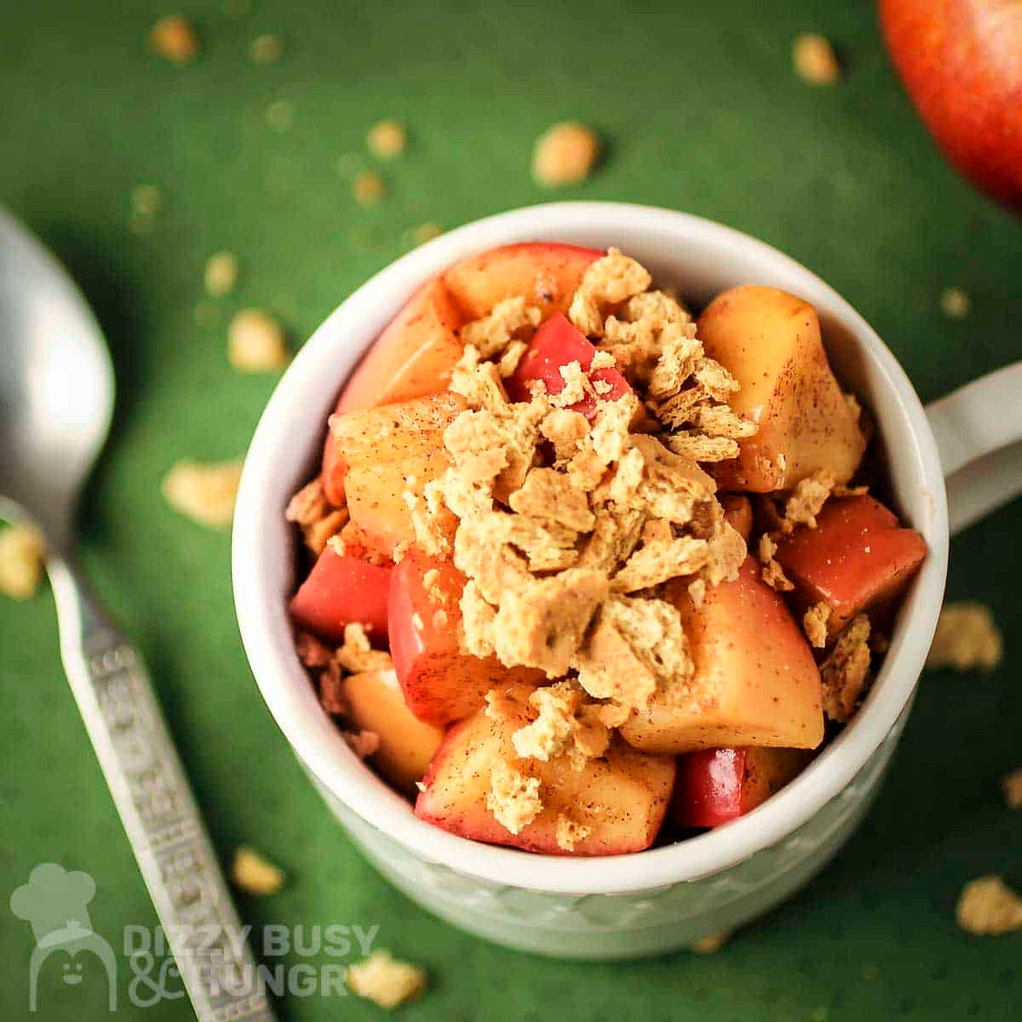 2 Minute Apple Pie in a Mug