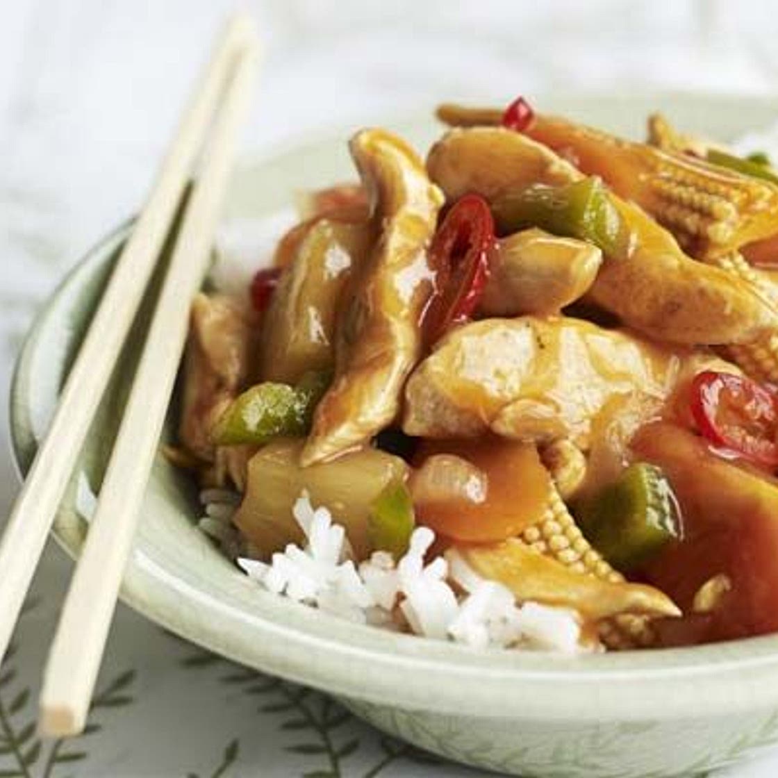 Sweet & sour chicken & veg
