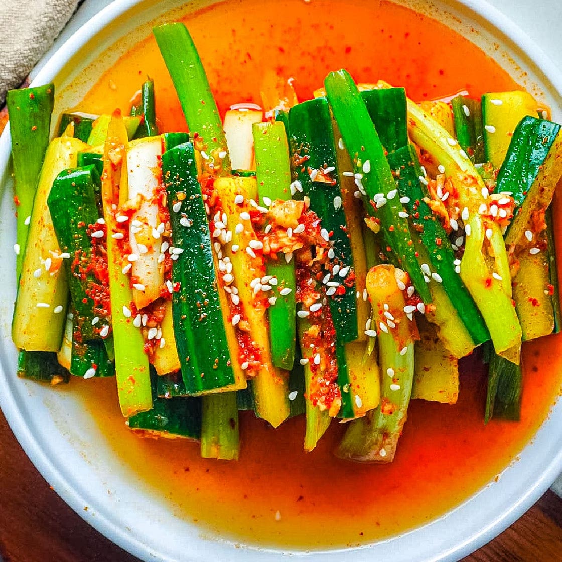 Cucumber Kimchi (Oi Kimchi)