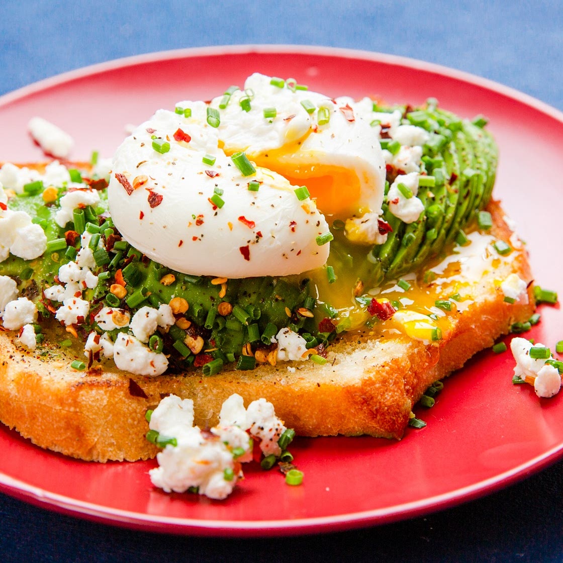 Avocado Toast With Poached Eggs
