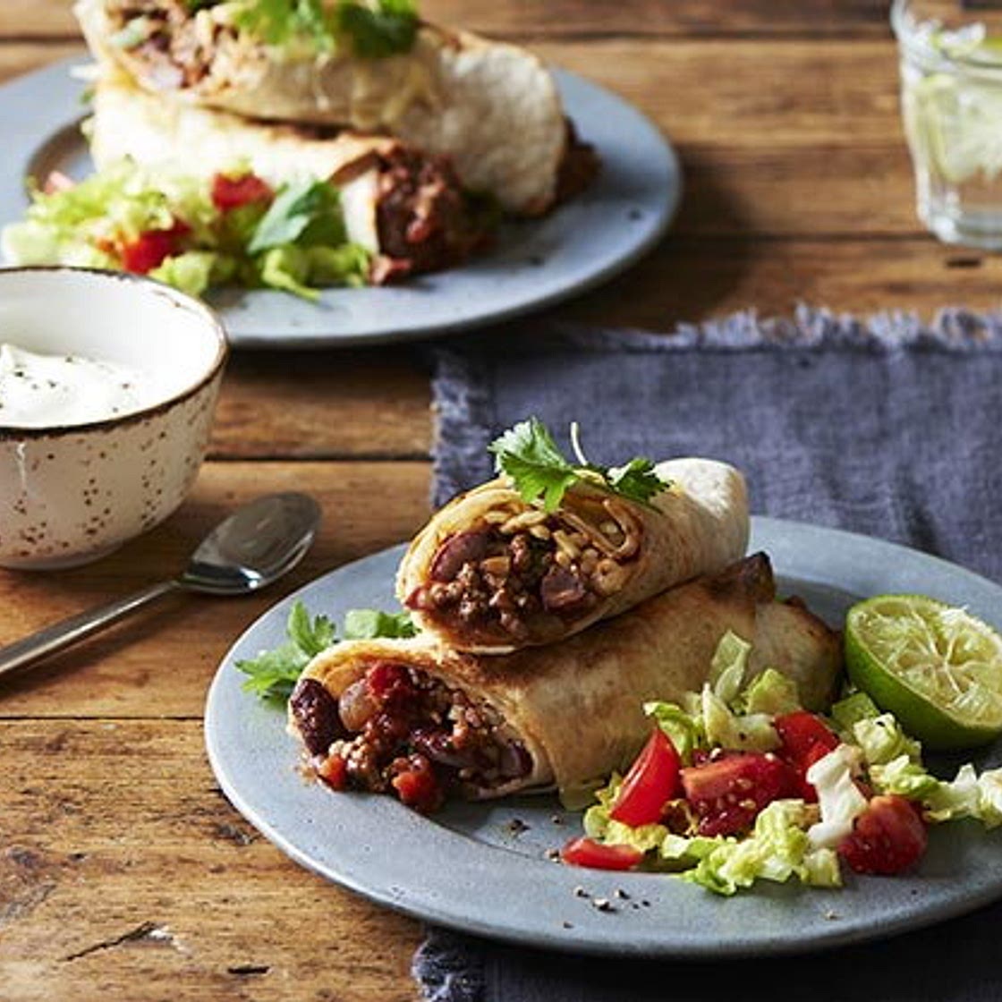 Beef burritos