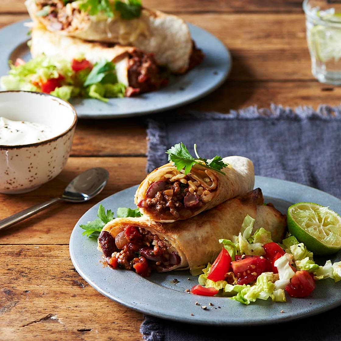 Beef burritos
