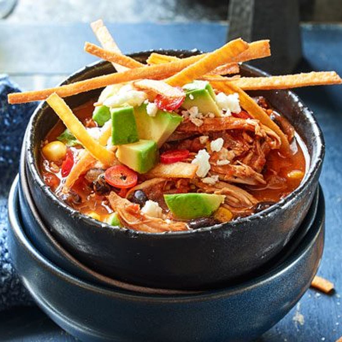 Mexican chicken tortilla soup
