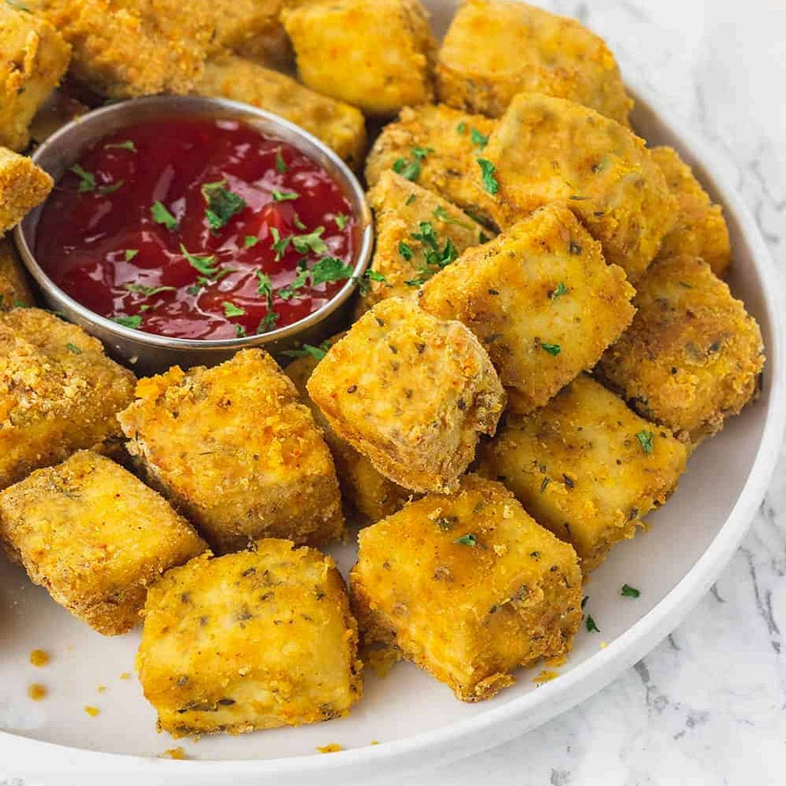 Baked Tofu Nuggets