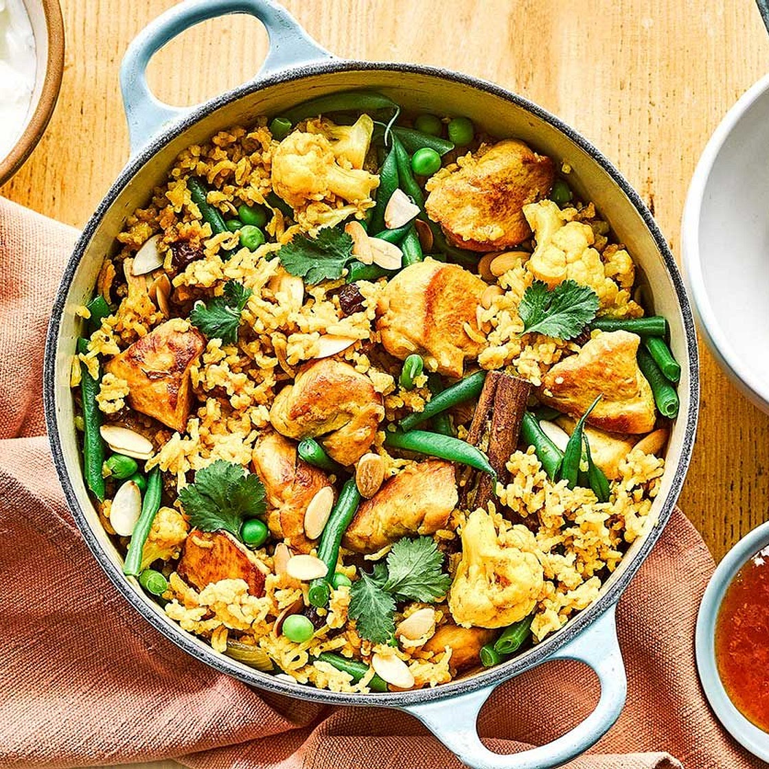 One-pot chicken & curry rice