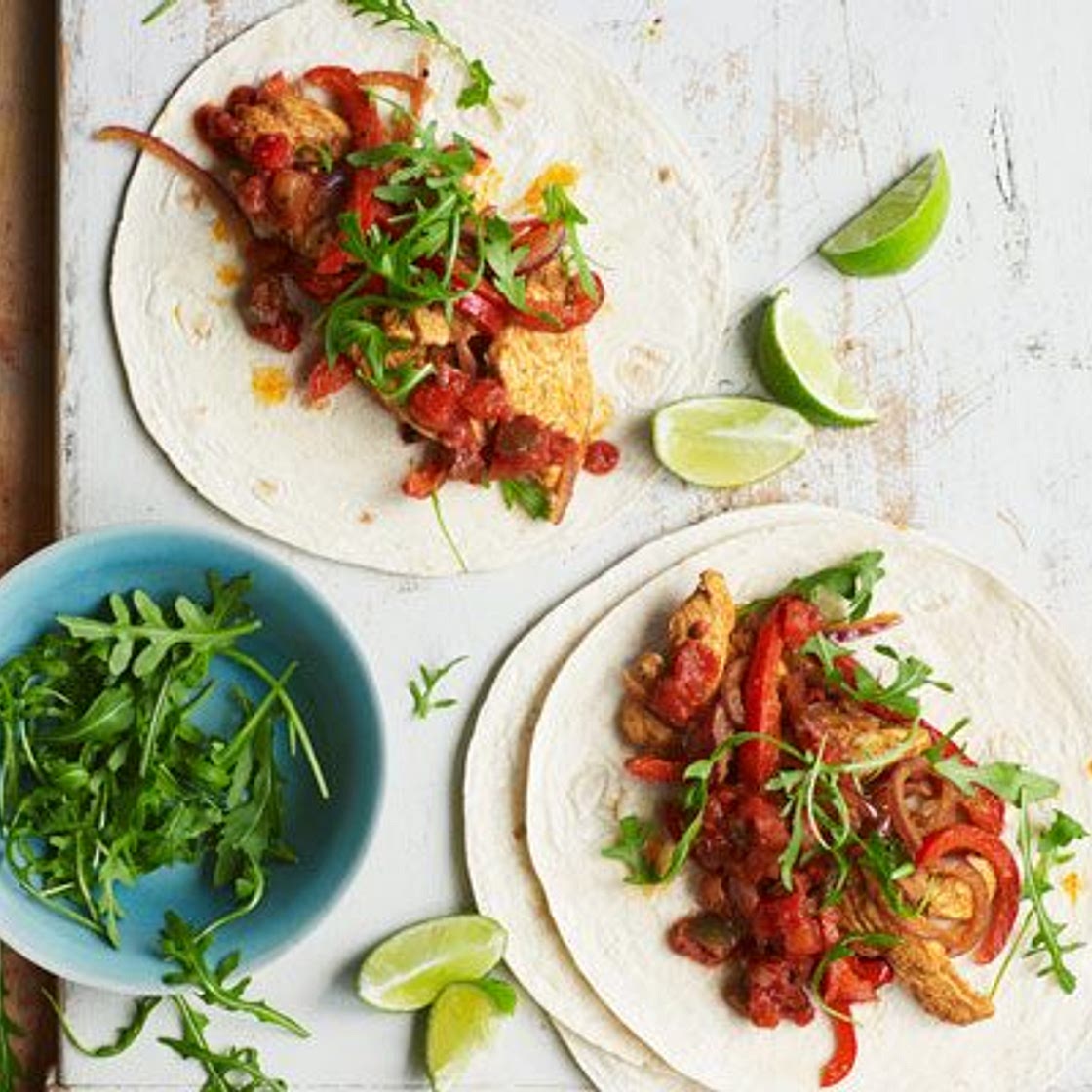 Easy chicken fajitas