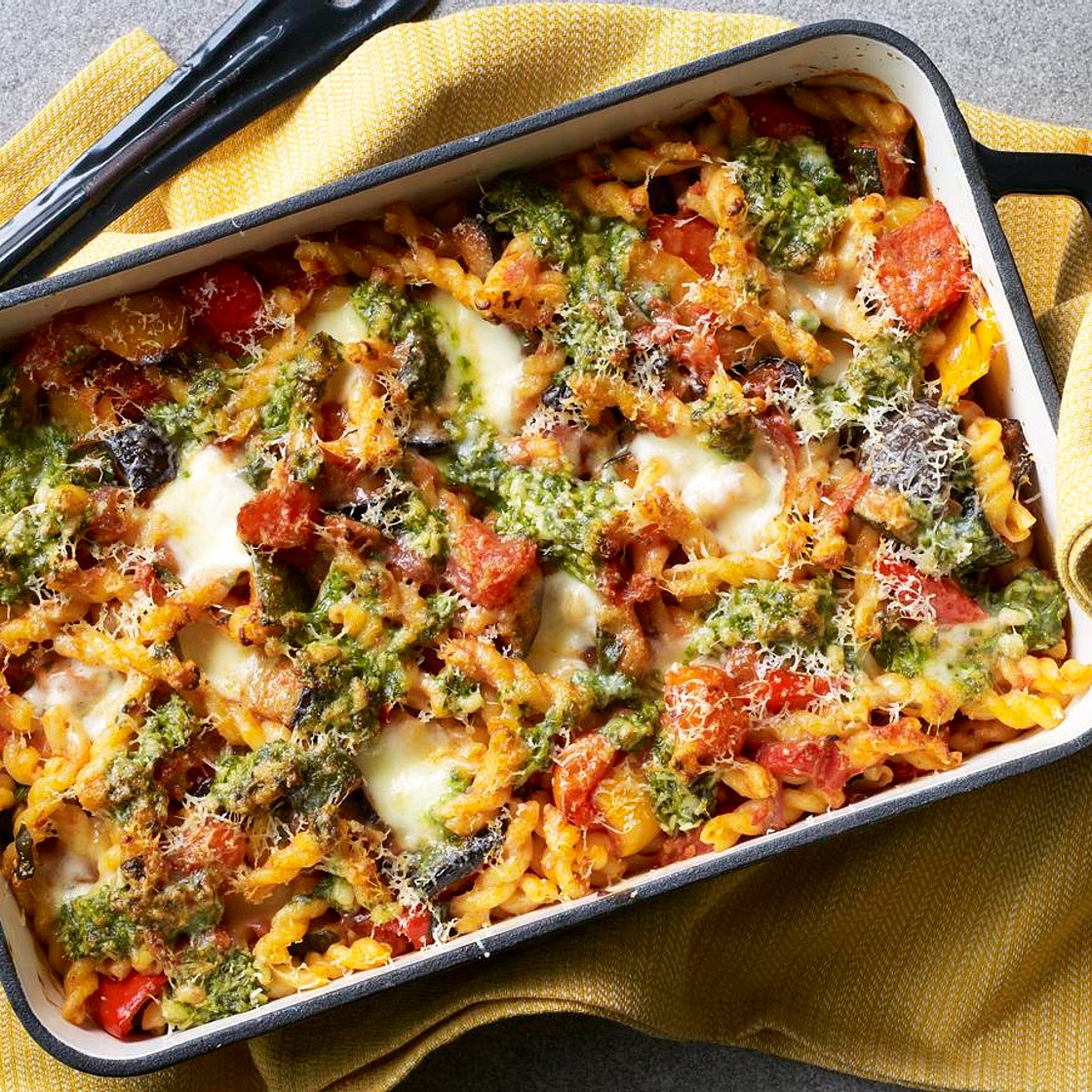 Vegetable pasta bake