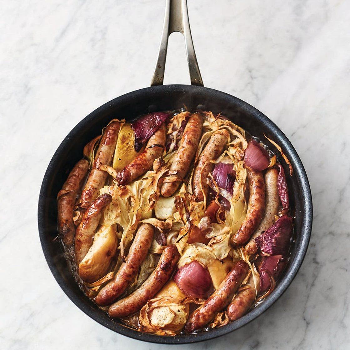 Sausage & apple bake
