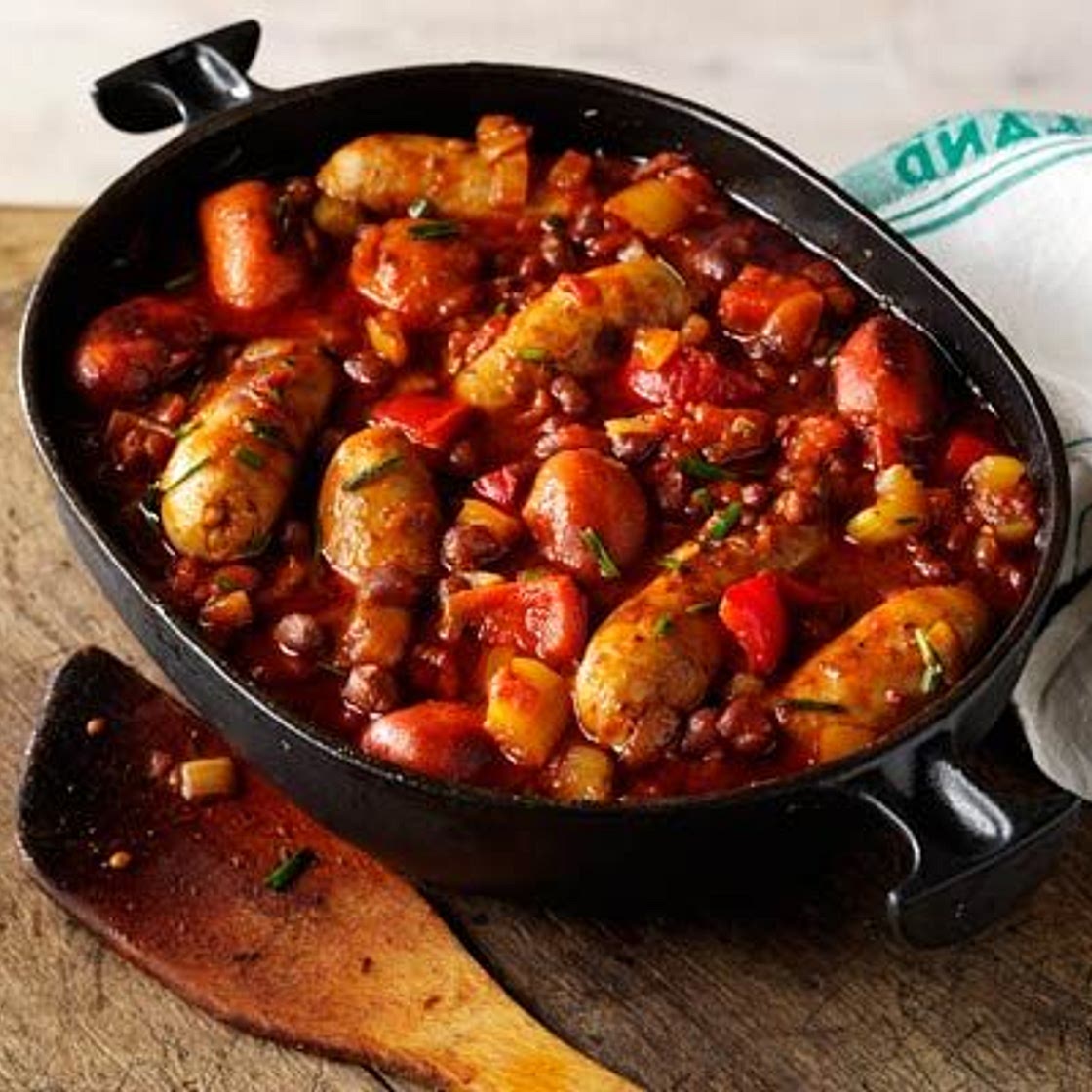 Sausage & bean casserole