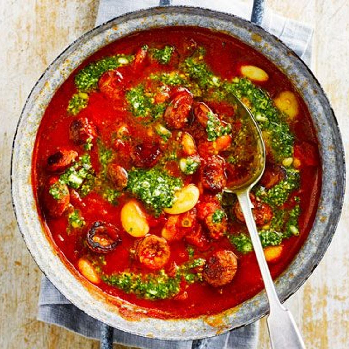 Butter bean & chorizo stew