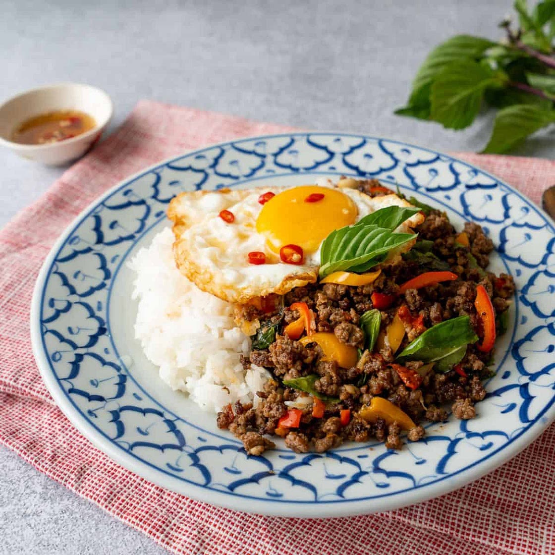 Thai Holy Basil Stir Fry with Beef (Pad Kra Pao)