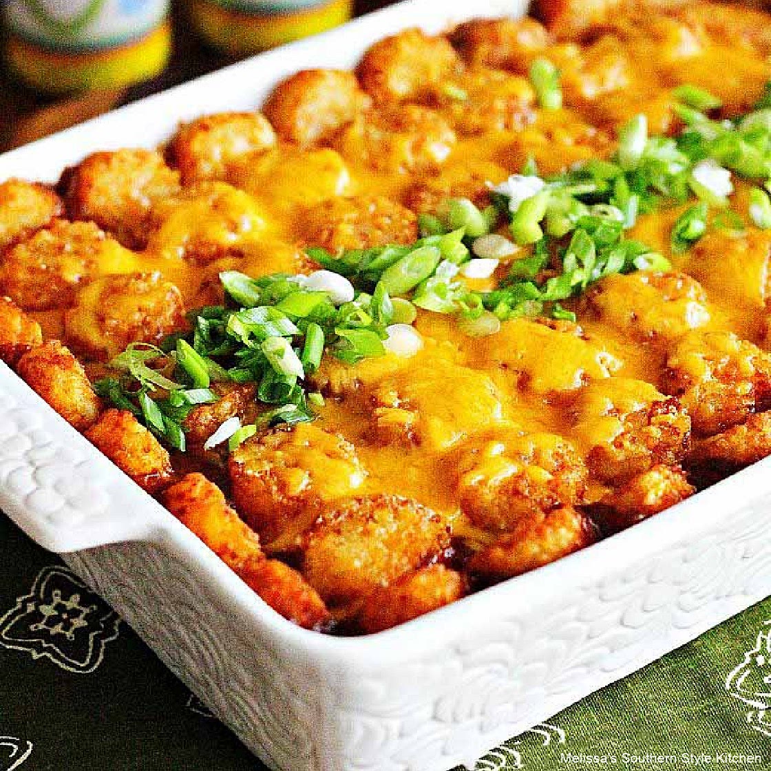 Barbecue Beef Tater Tot Casserole