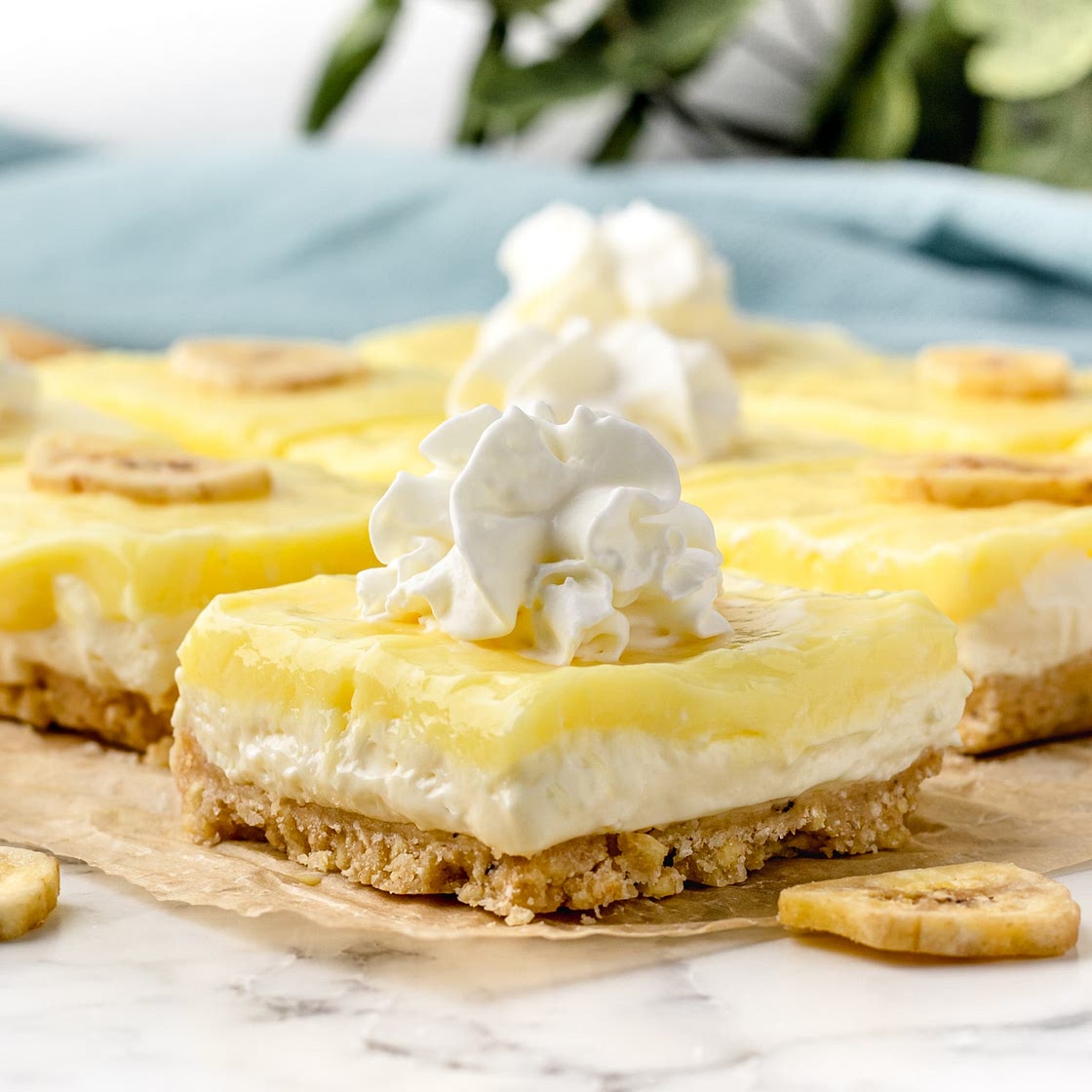 Banana Pudding Cheesecake Bars