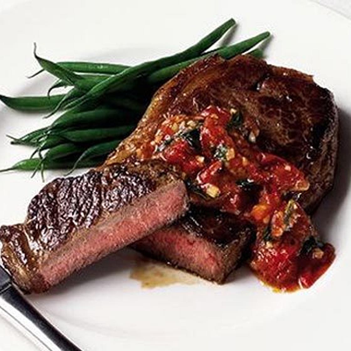 Steak with pizzaiola sauce