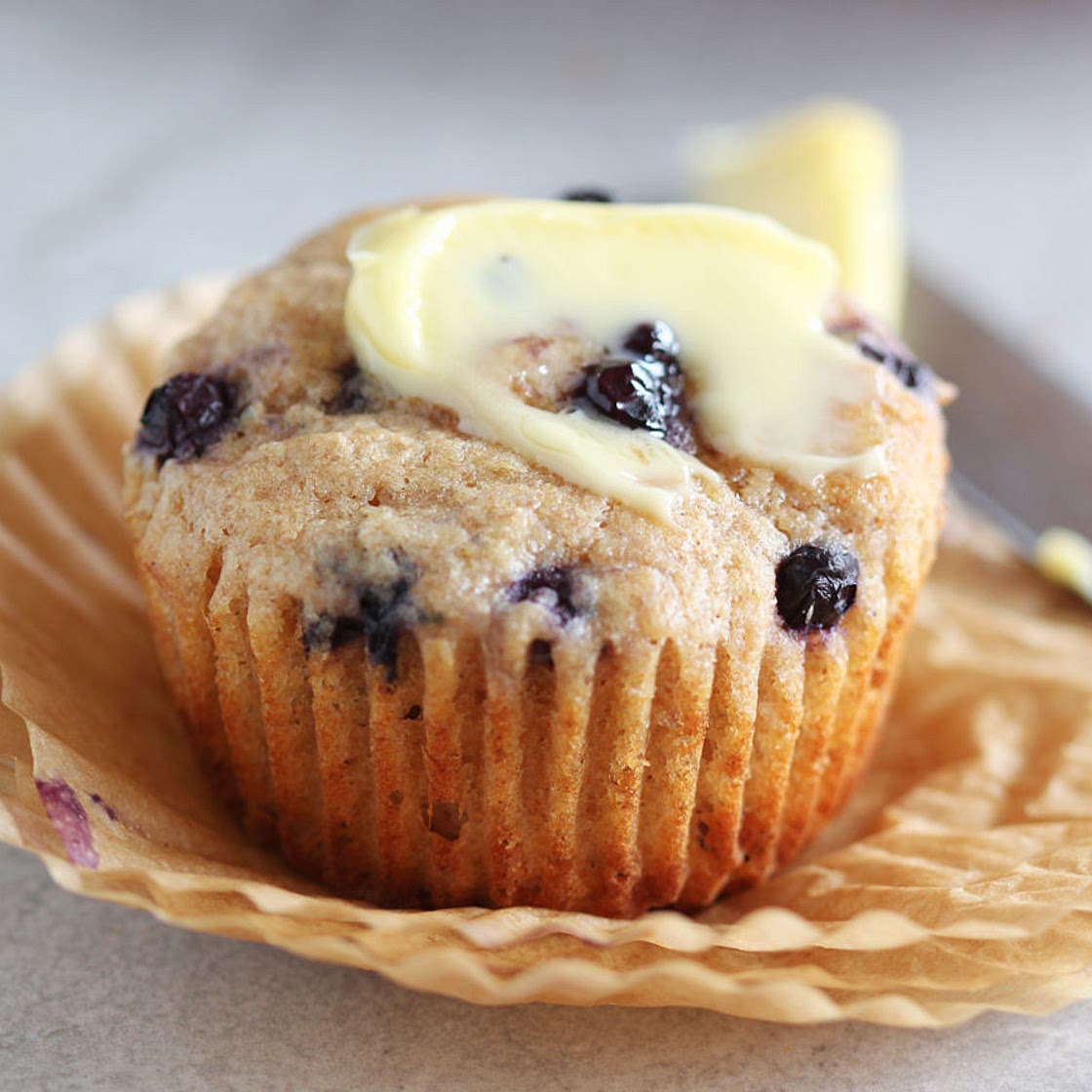 Spelt Flour Blueberry Muffins