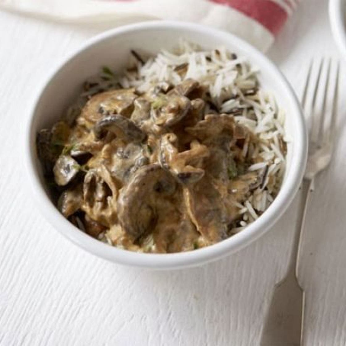 Mushroom stroganoff
