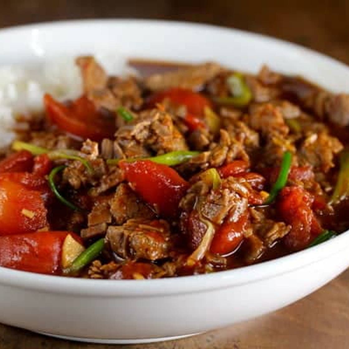 Chinese beef and tomato
