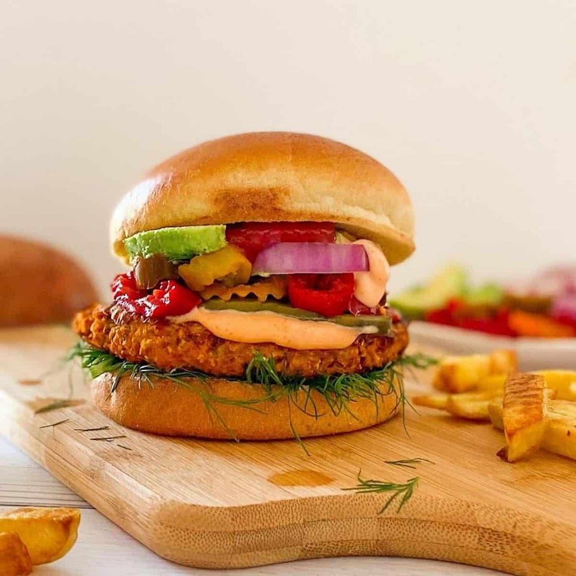 Vegan Sweet Potato Burgers [Oil Free]
