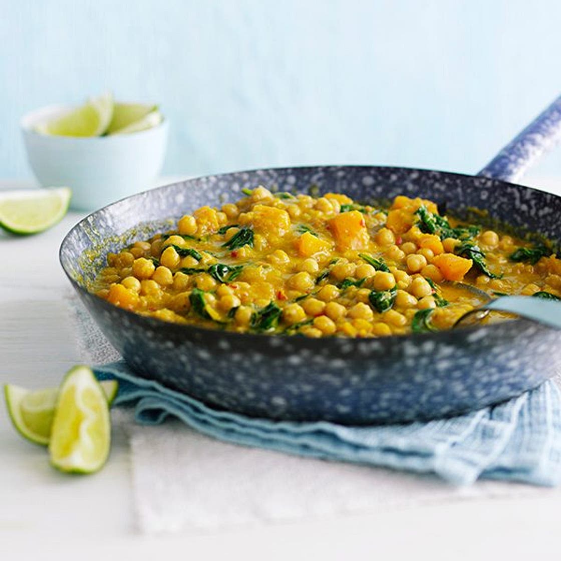 Butternut squash and chickpea curry