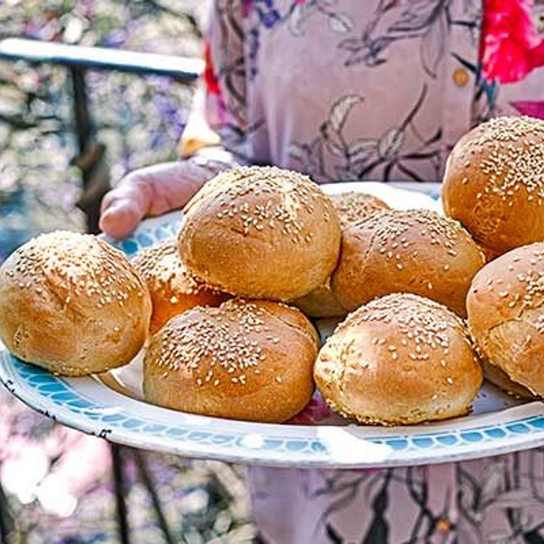 Soft burger buns