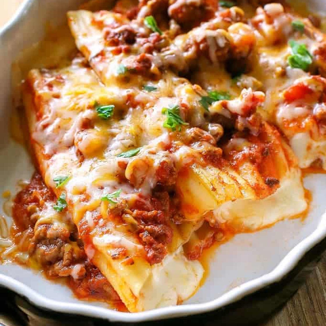 String Cheese Manicotti