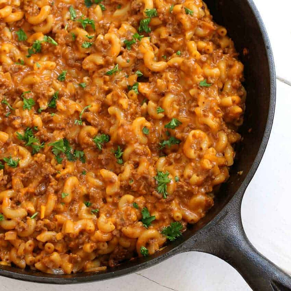 BEST Homemade Cheeseburger Macaroni (Hamburger Helper Copycat)