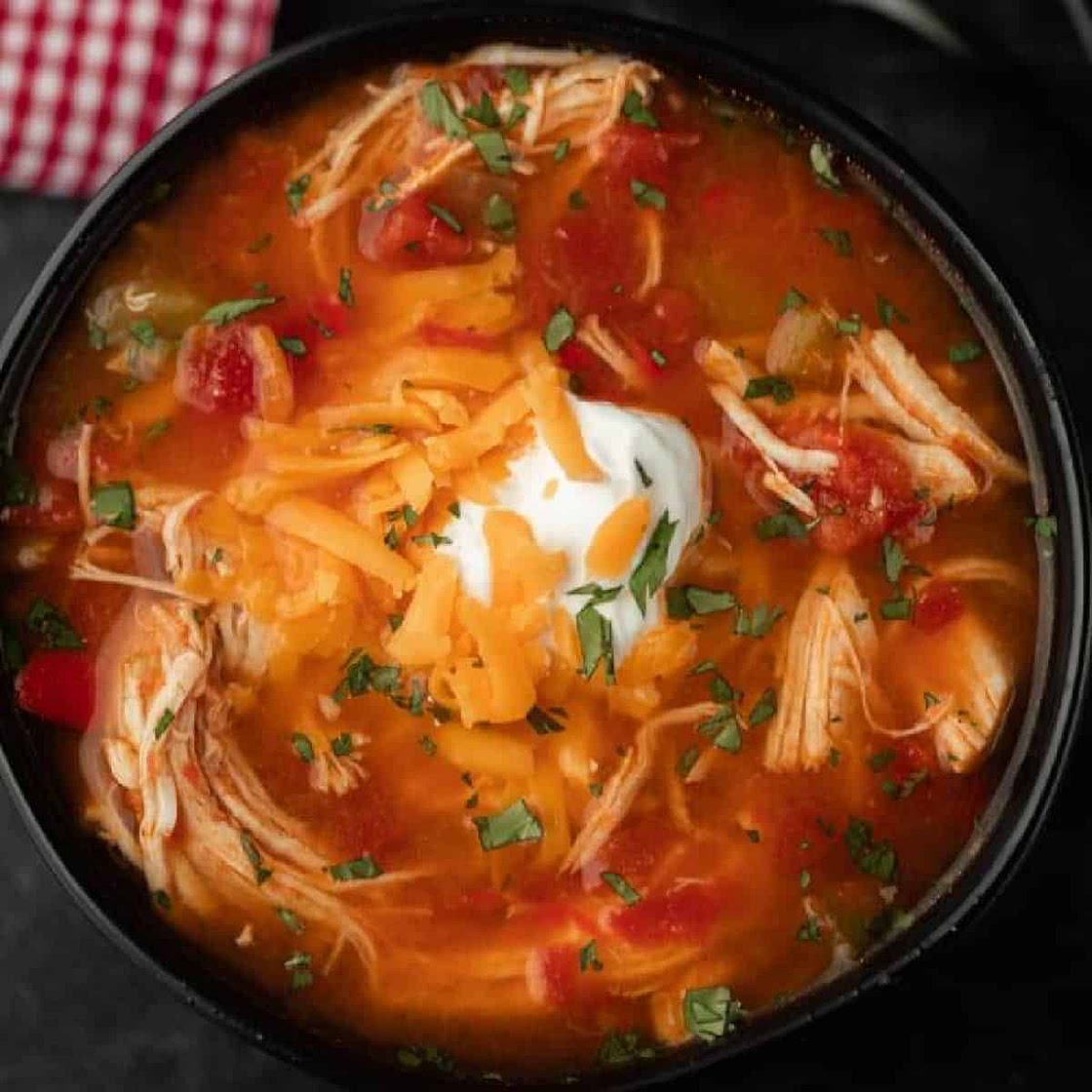 Crock Pot Chicken Fajita Soup