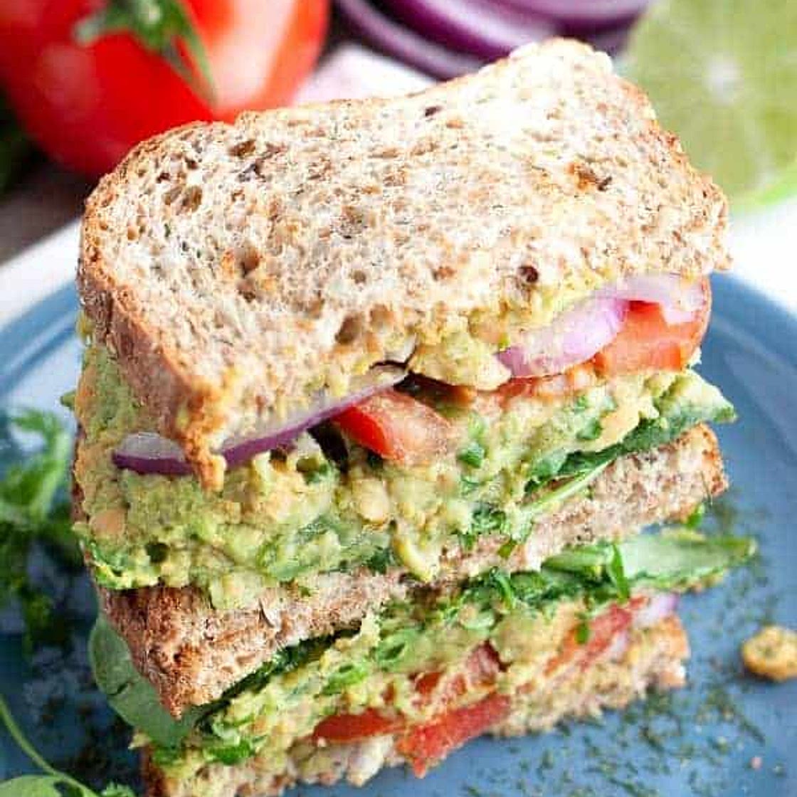 Chickpea Avocado Sandwich