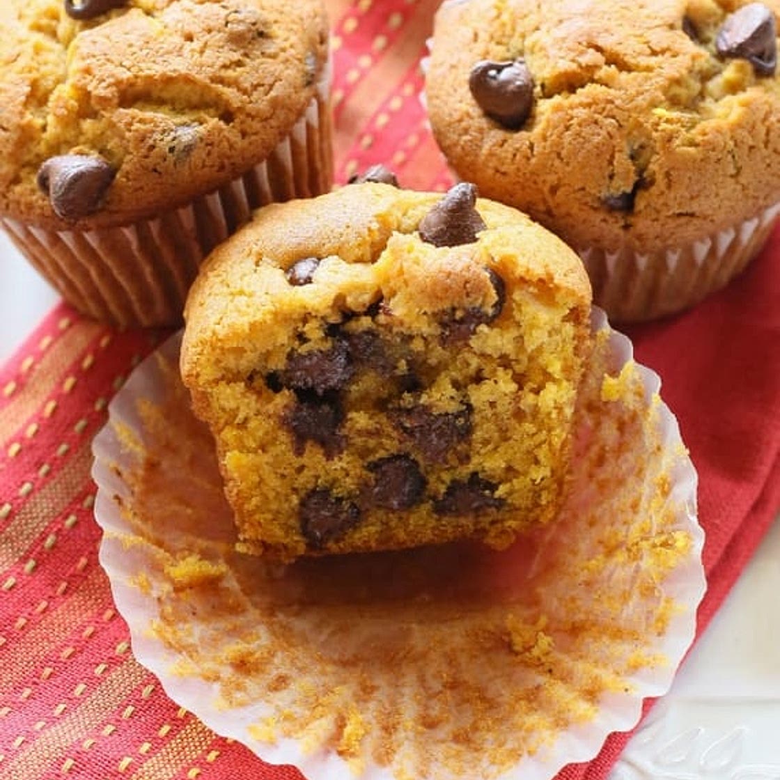 Pumpkin Chocolate Chip Muffins