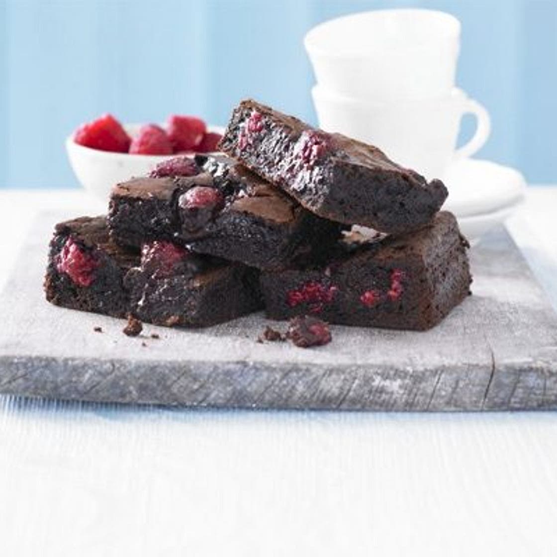 Best ever chocolate raspberry brownies