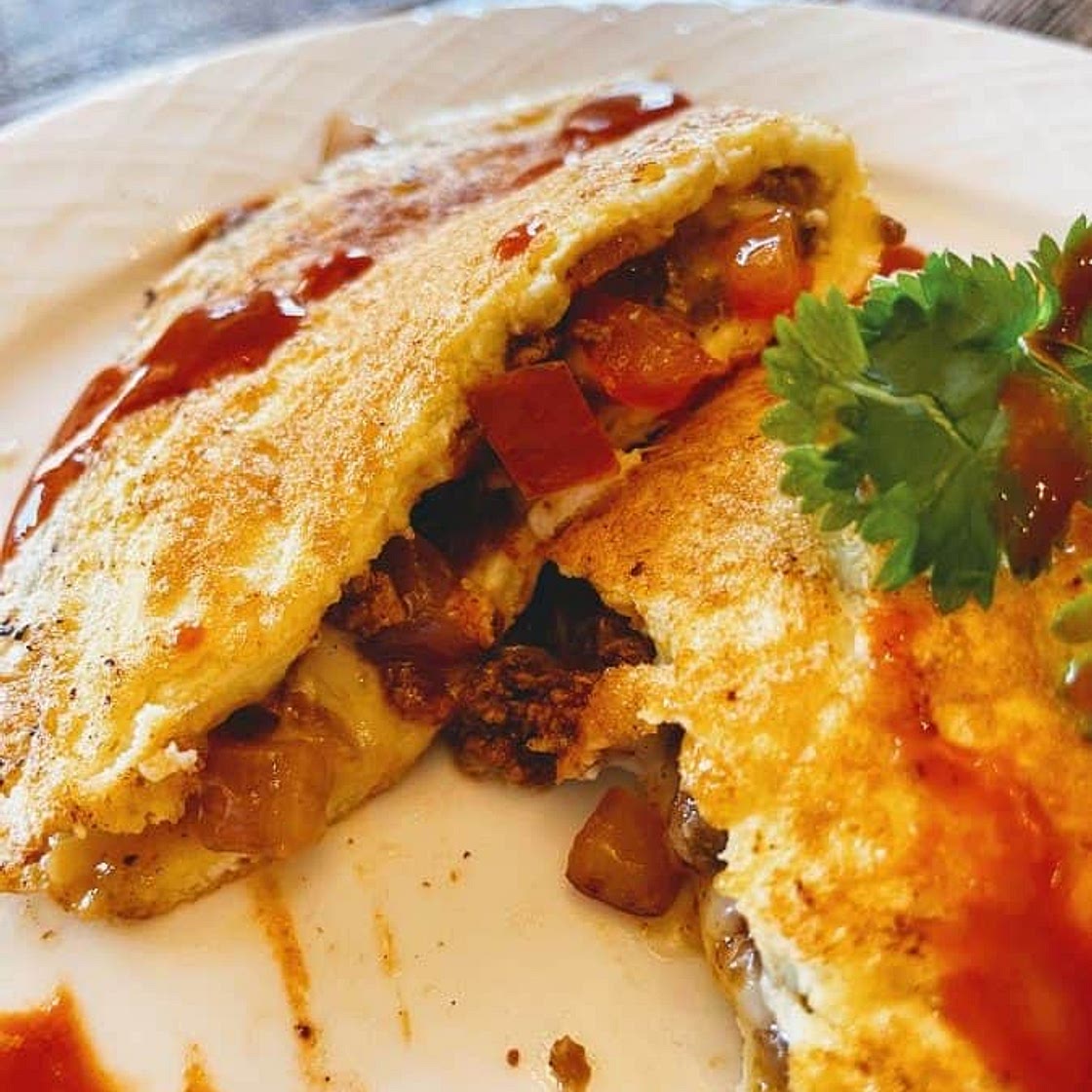 Southwest Chorizo Omelet