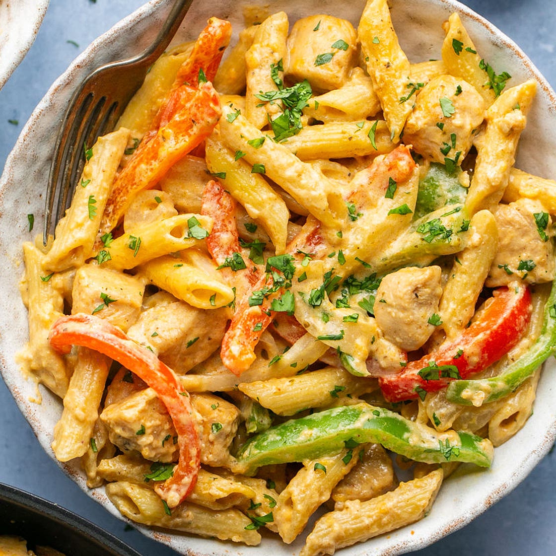 Creamy Chicken Fajita Pasta