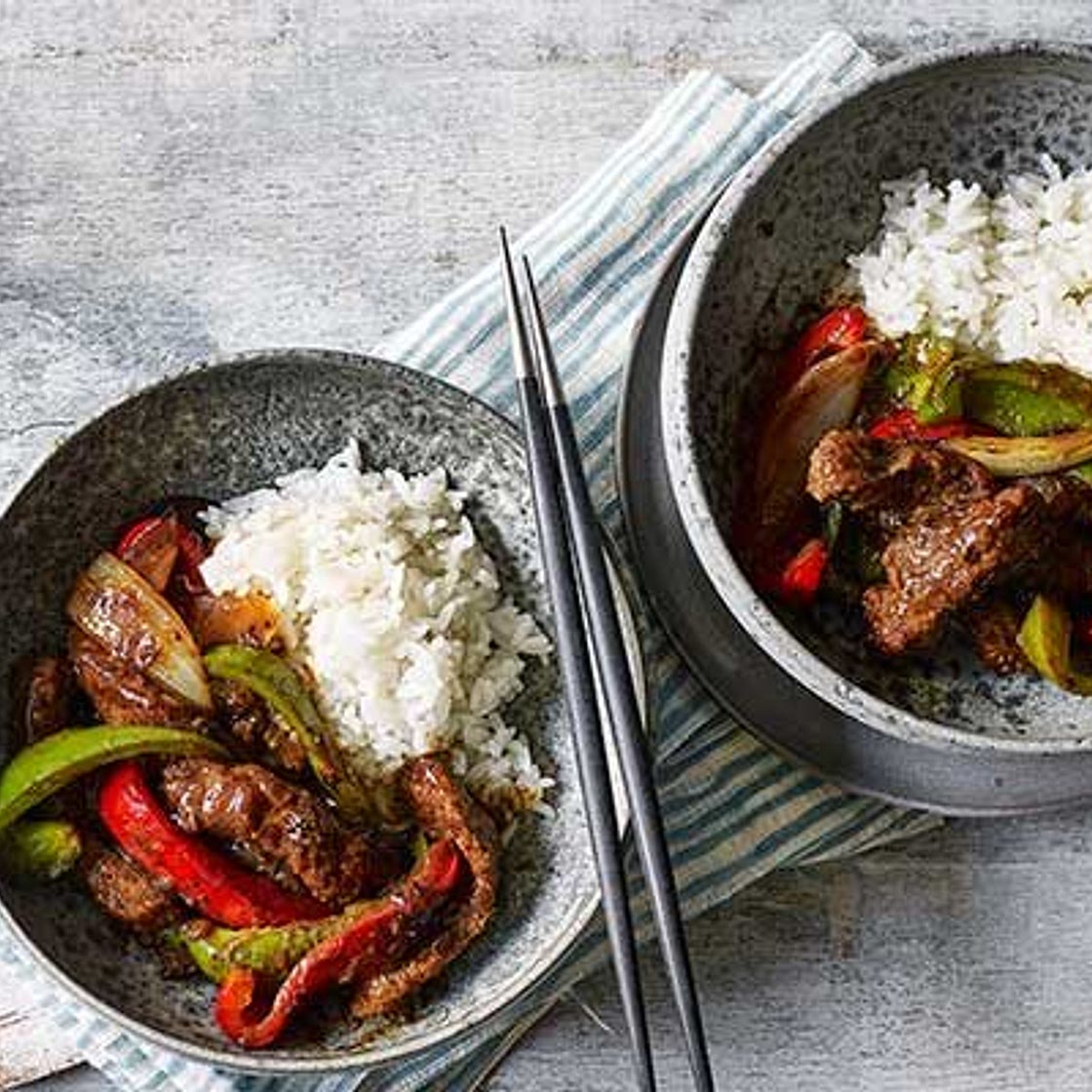 Easy beef in black bean sauce