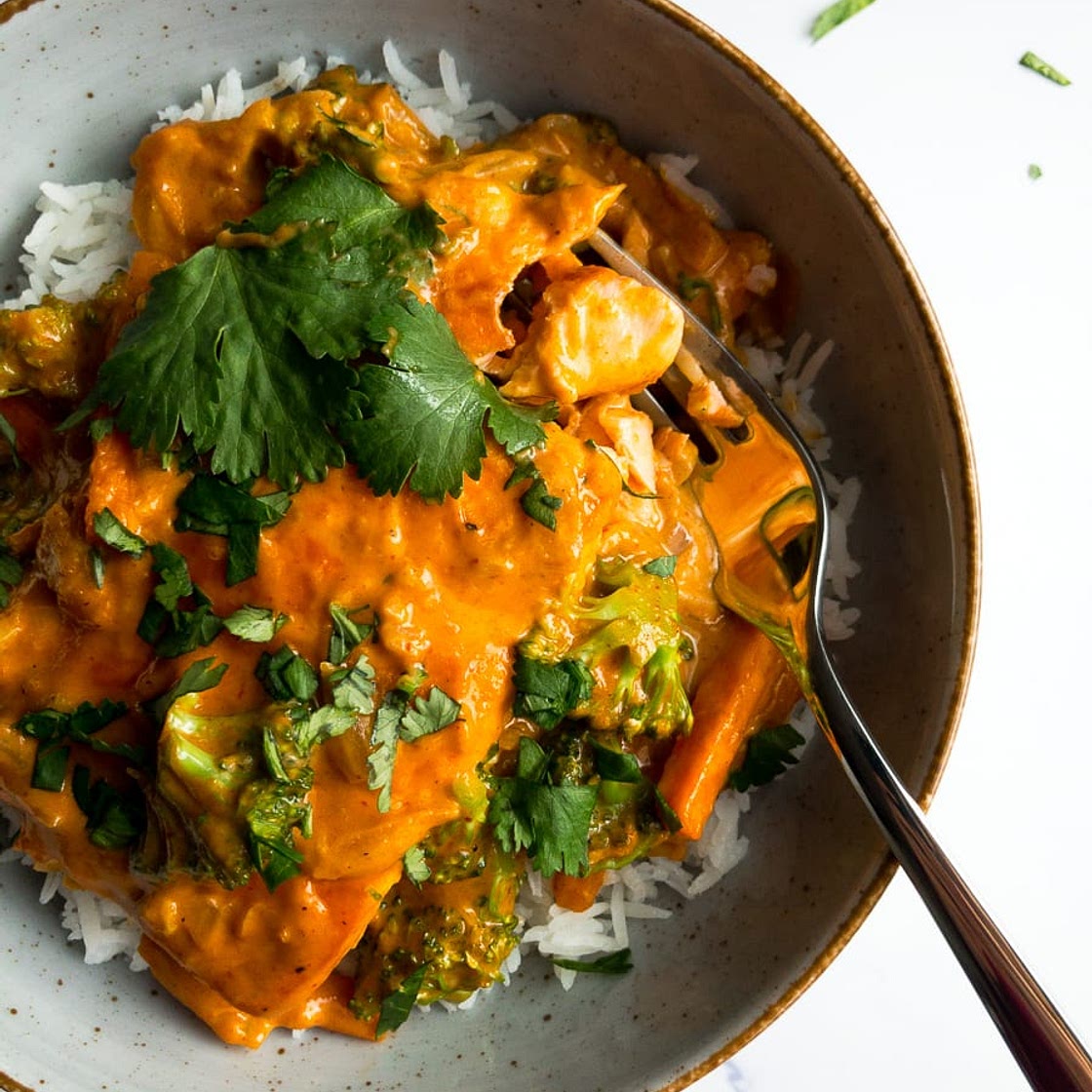 Salmon Coconut Curry