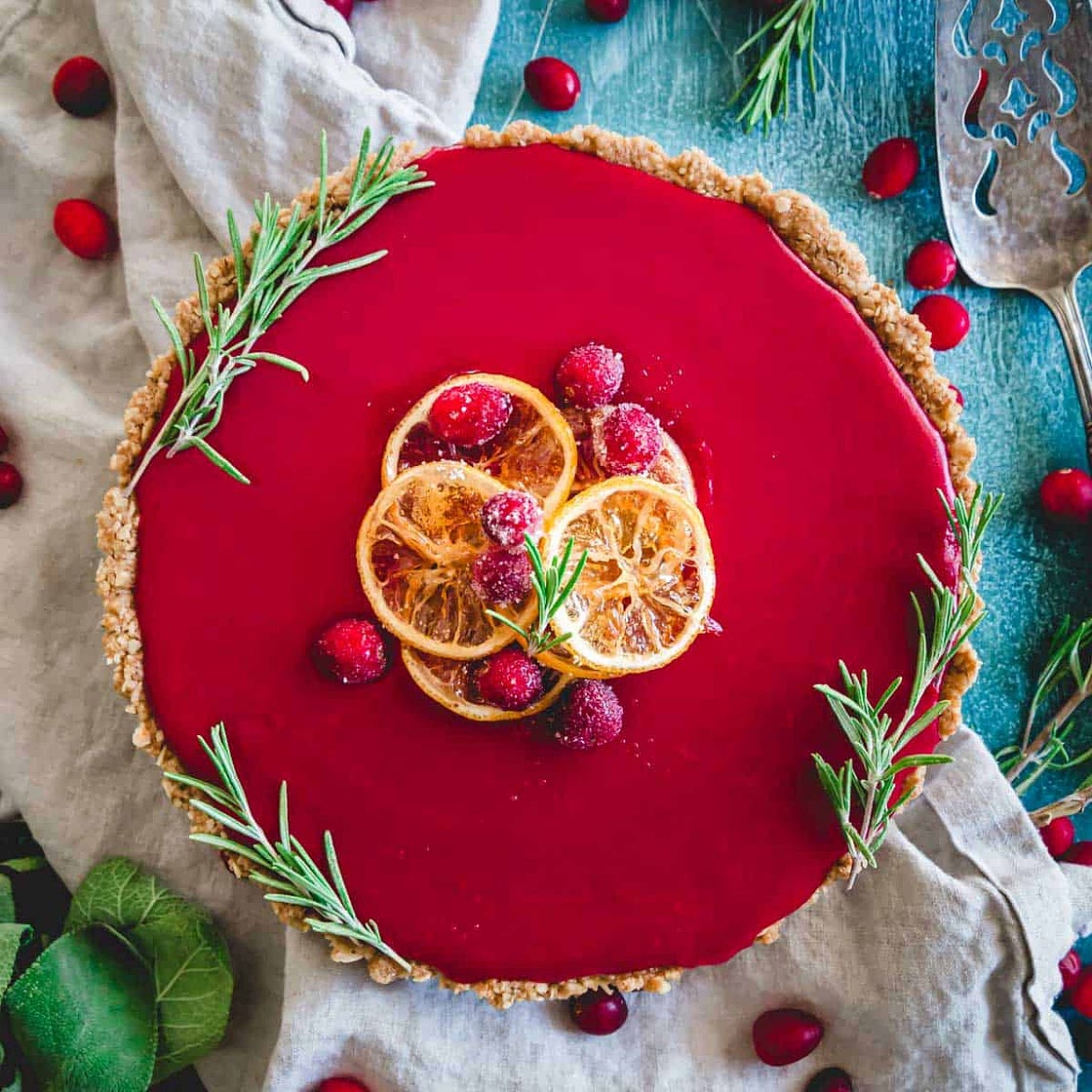Cranberry Curd Tart