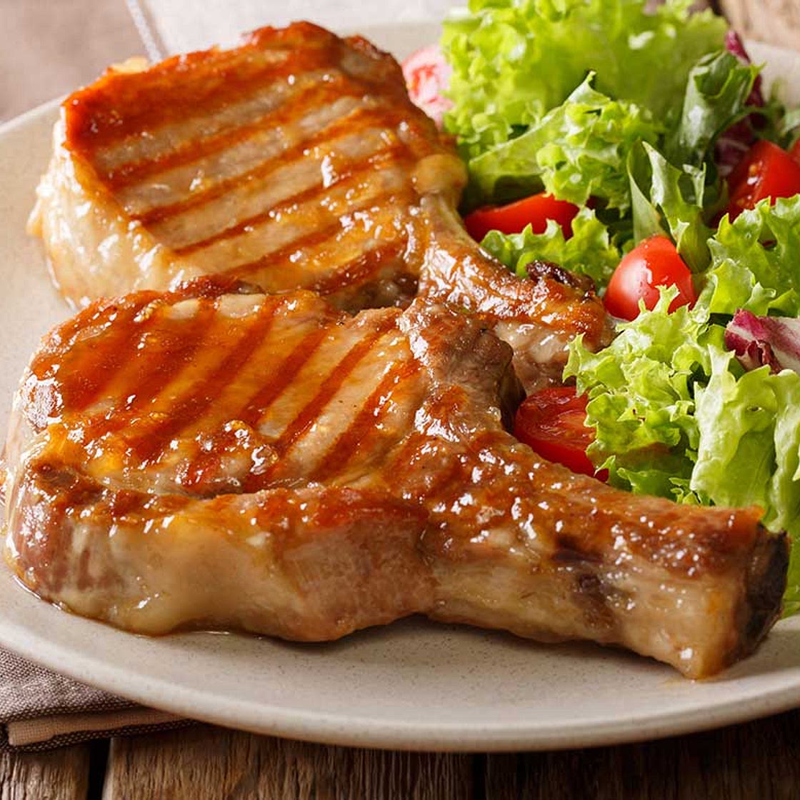 Apple Mustard Pork Chops